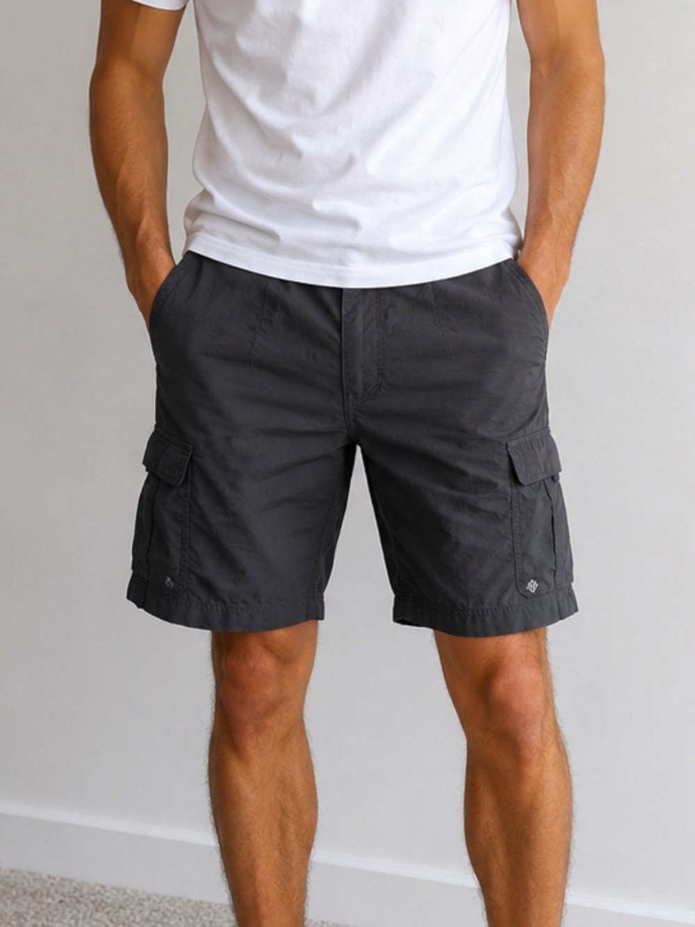 Columbia Men’s Cargo Shorts Size Small Gray Hiking Fishing Outdoor Utility